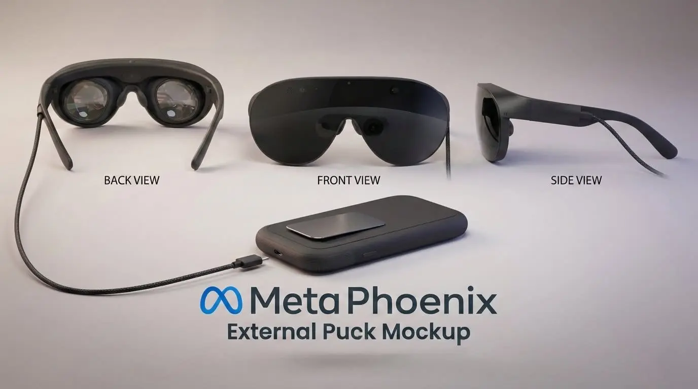 Meta VR Glasses (Phoenix) – kerge MR-seade eraldi compute puck'iga