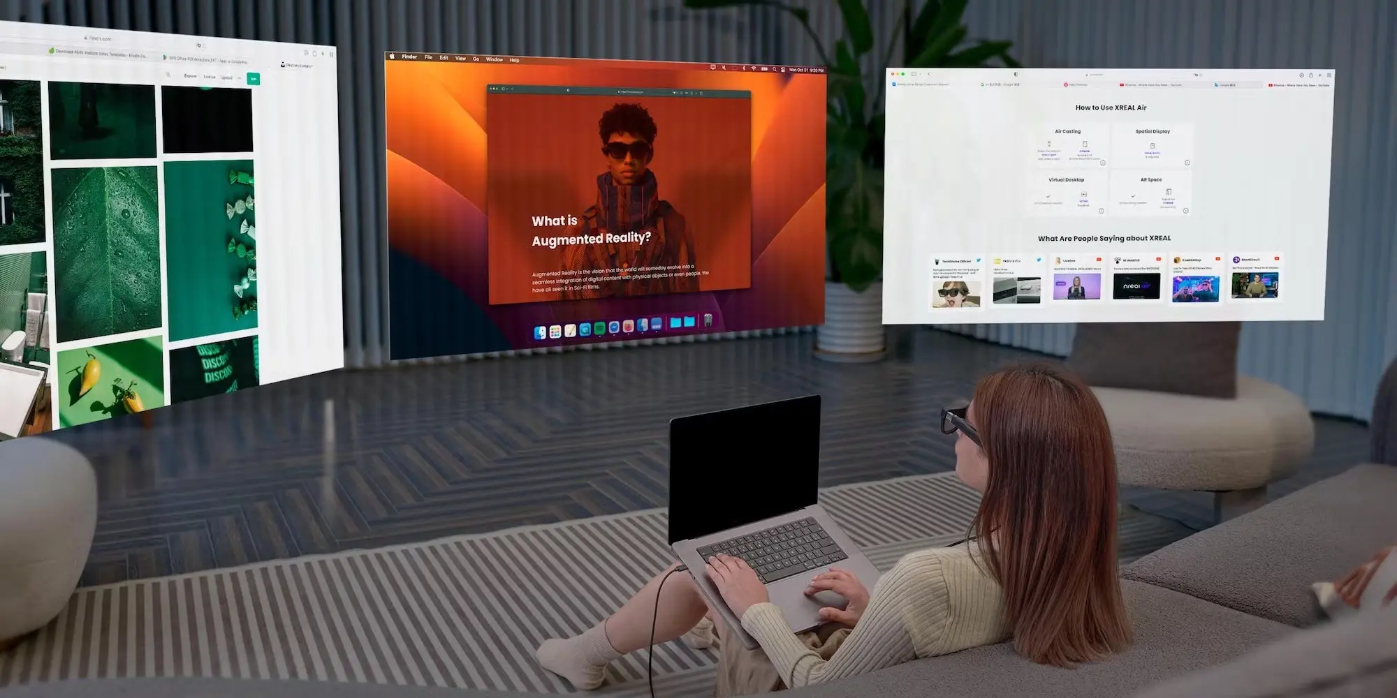 XREAL AURA virtuaalne töölaud Android XR-iga