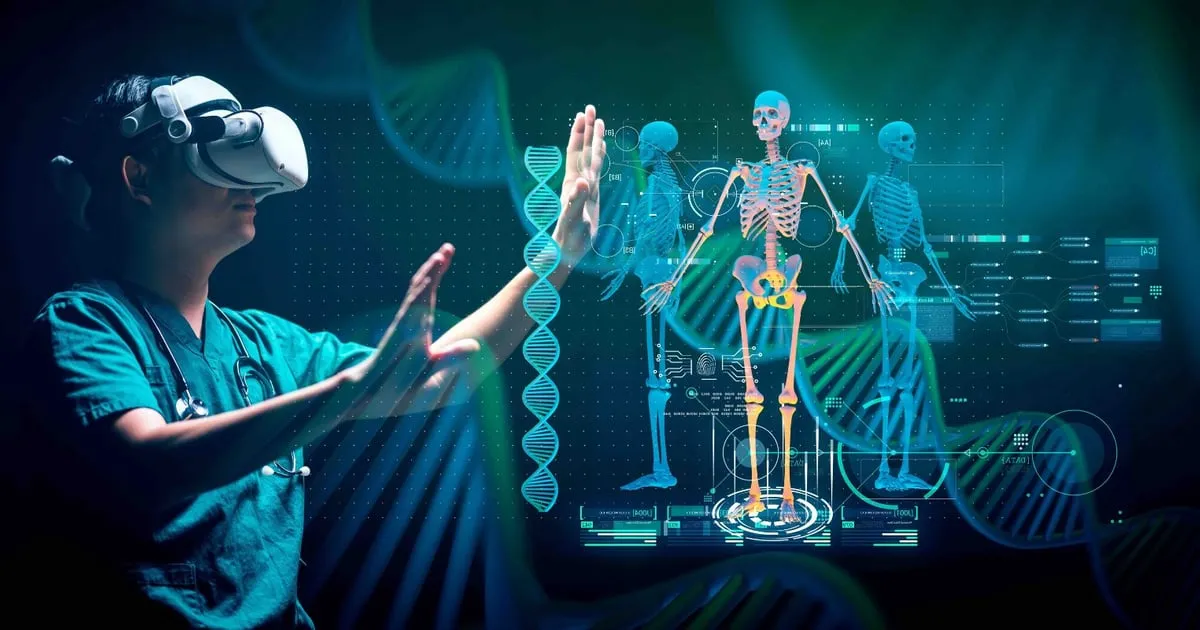 VR anatoomia rakendus – inimkeha uurimine virtuaalreaalsuses, skeletisüsteem ja organid 3D mudelina