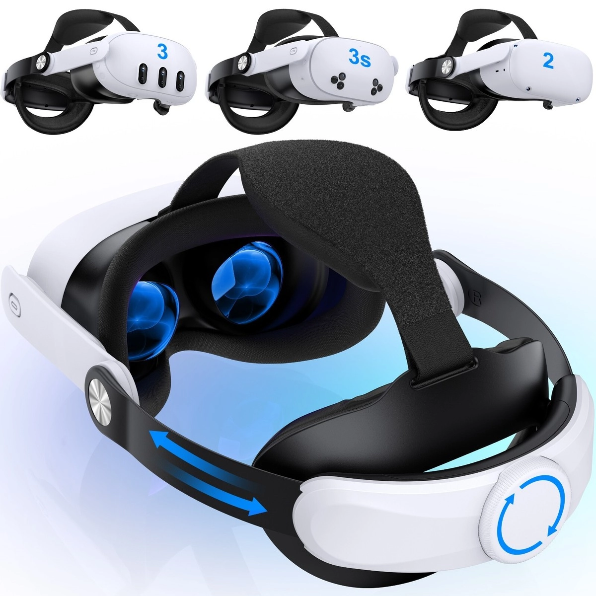 Quest 3 Elite Strap Quest 2 reguleeritav pearihm tagab mugavuse.
