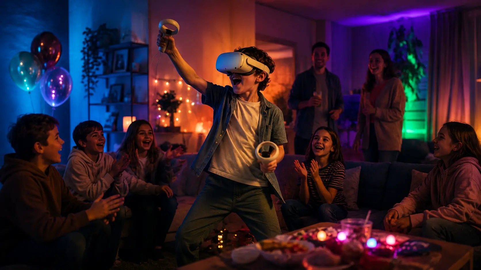 VR sünnipäev Eestis — lastele, noortele ja täiskasvanutele. Lapsed nautimas 
             VR sünnipäeva Eestis, kus virtuaalreaalsuse mängud muudavad peo aktiivseks ja meeldejäävaks.