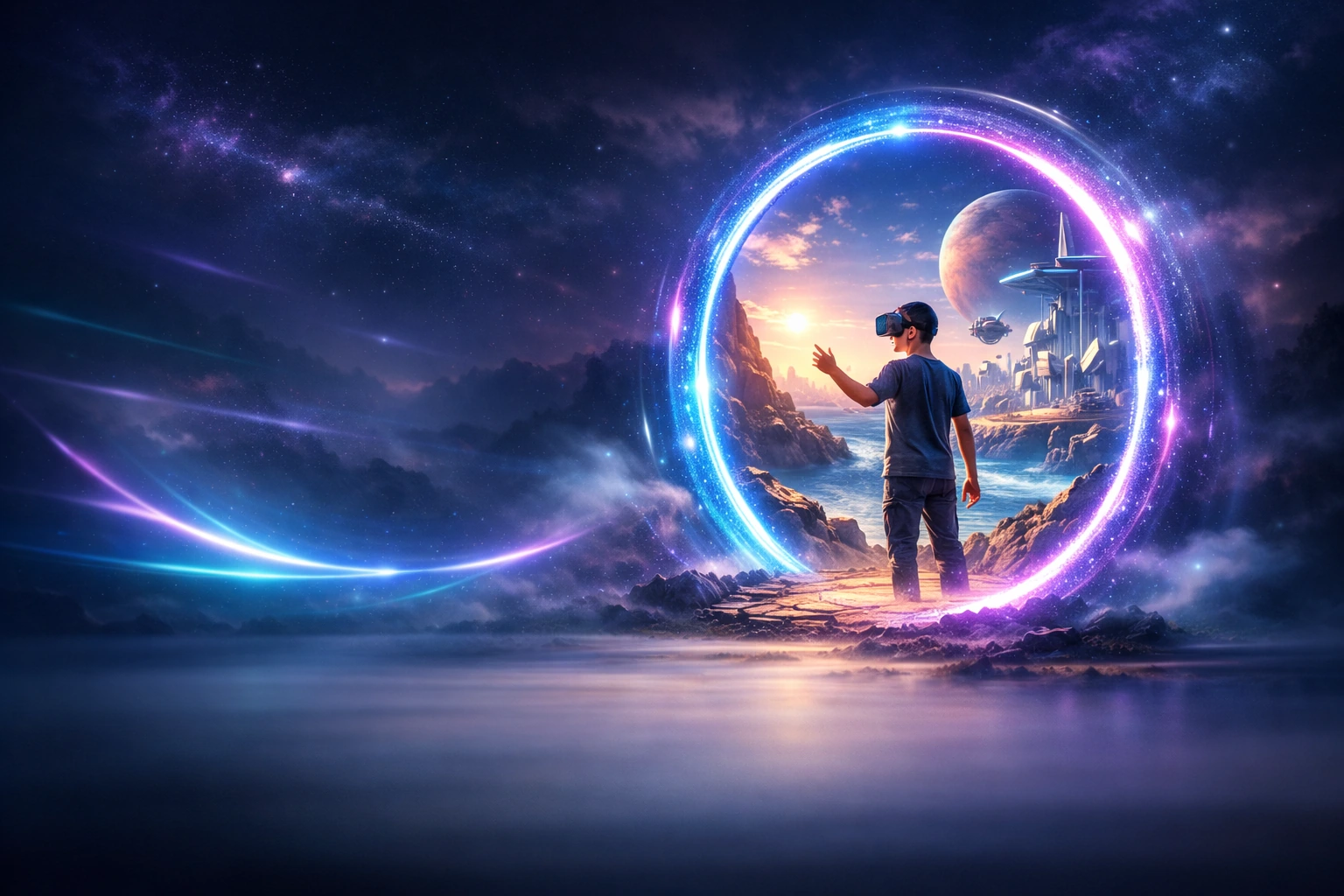 Futuristlik VR maailm